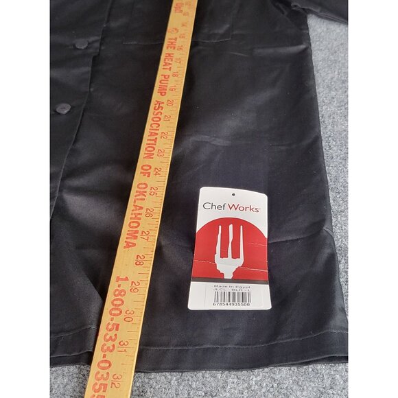 Fuzzy Taco Shop Work Shirt Men Sz L Button Up Chef Works Black Restaurant Cook - Picture 4 of 10